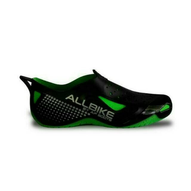 SEPATU HUJAN  SEPEDA MOTOR ALLBIKE HIJAU Green AP BOOTS ORIGINAL  bikers karet pvc