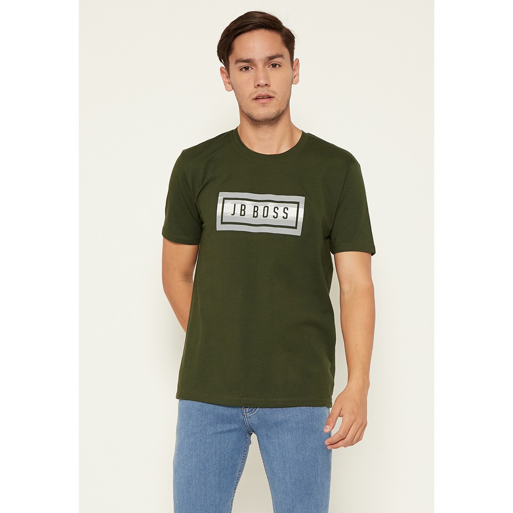 JBBoss Kaos Jersey Cotton 357 (Olive Green) / Ramayana Jatinegara