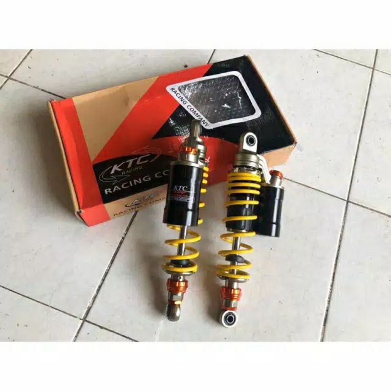 shock skok tabung KTC Xtreme 320 mm warna kuning shockbreaker tabung KTC  original 32 cm RX king