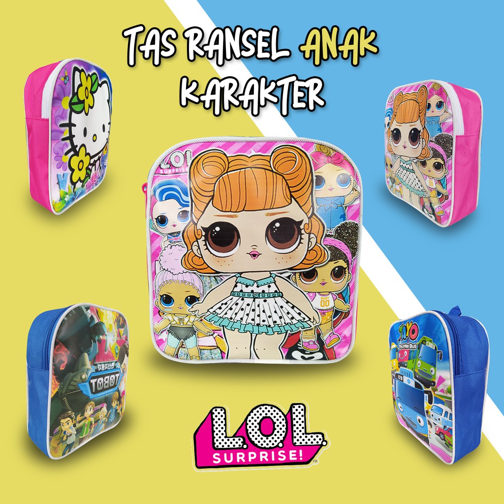 TAS RANSEL ANAK  MURAH KARAKTER PEREMPUAN LAKI  LAKI  