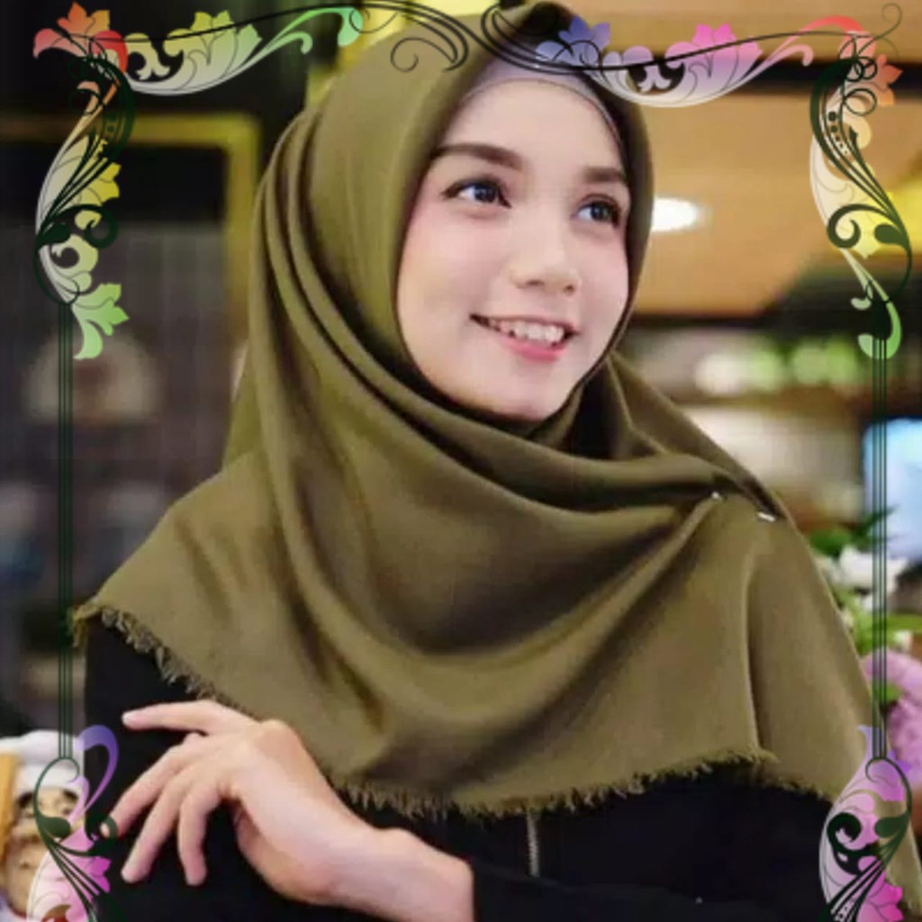 Kerudung Wanita Muslim Remaja Dewasa Kerudung Zipper Kekinian