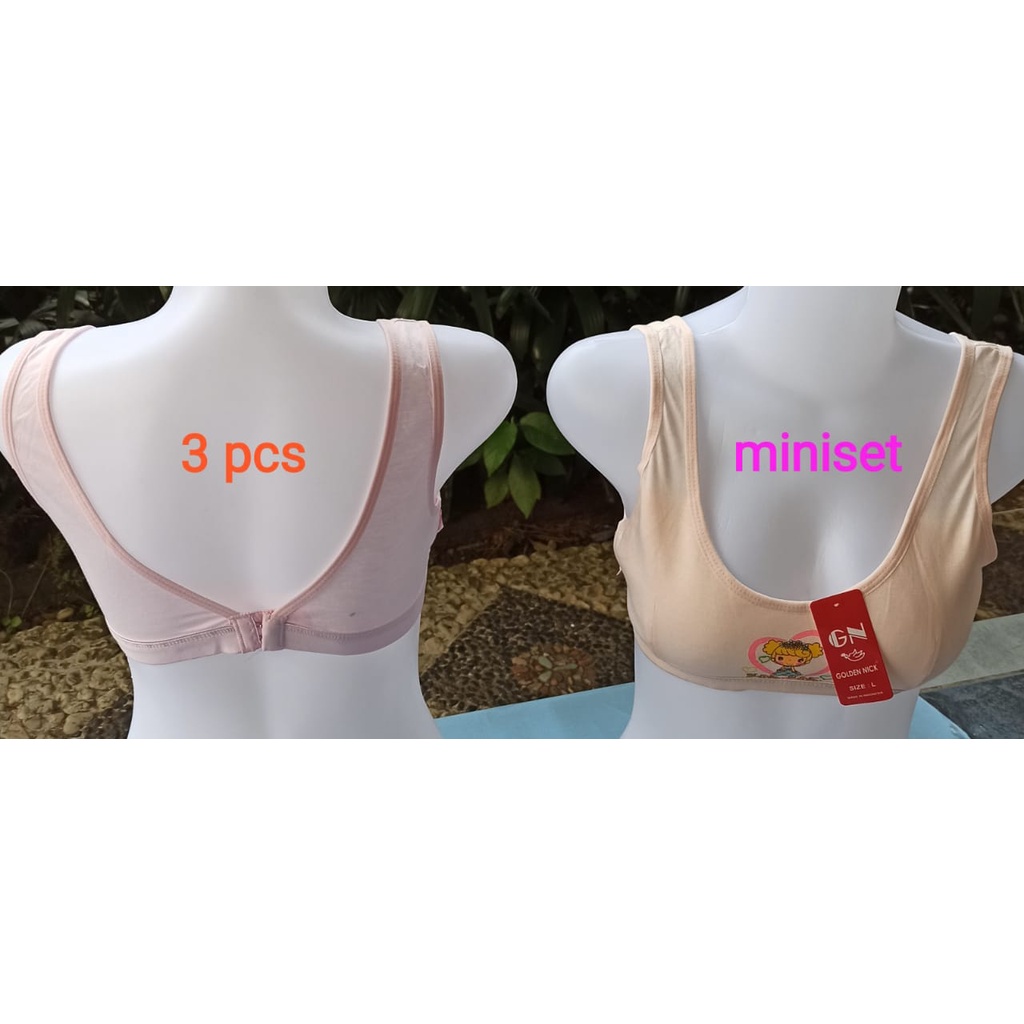 Golden Nick ~ 3 Pcs Miniset Anak Perempuan, Pakaian dalam Anak Perempuan Berkualitas ( 3 Warna )