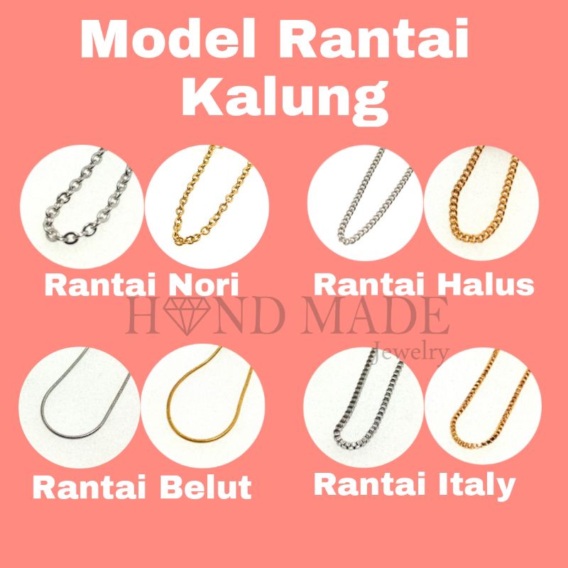 kalung nama titanium anti karat kalungnama aksesoris wanita necklace titanium aksesoris fashion