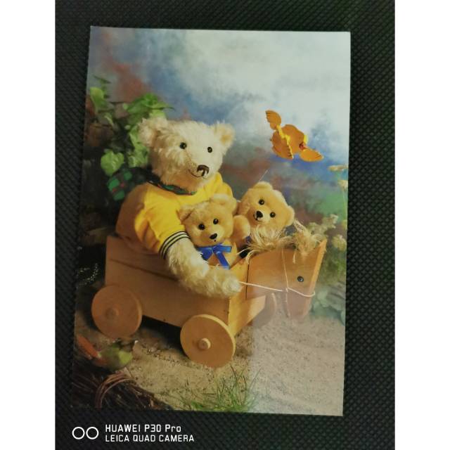 

Kartu pos beruang/ bear postcard