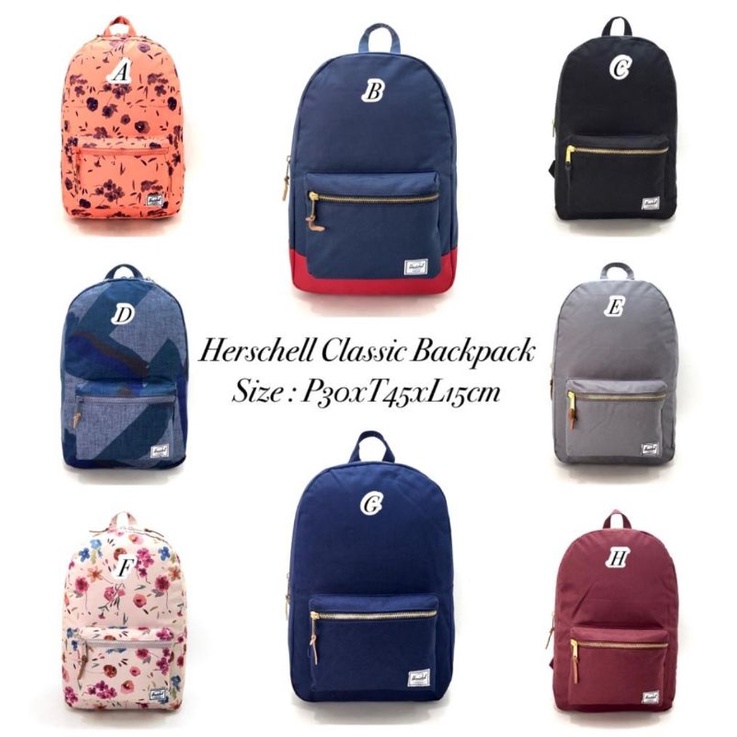 Tas ransel wanita H*rsch*ll classic backpack