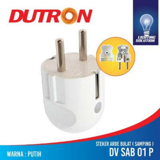 Steker Arde Bulat DUTRON Oval Pin Kuningan