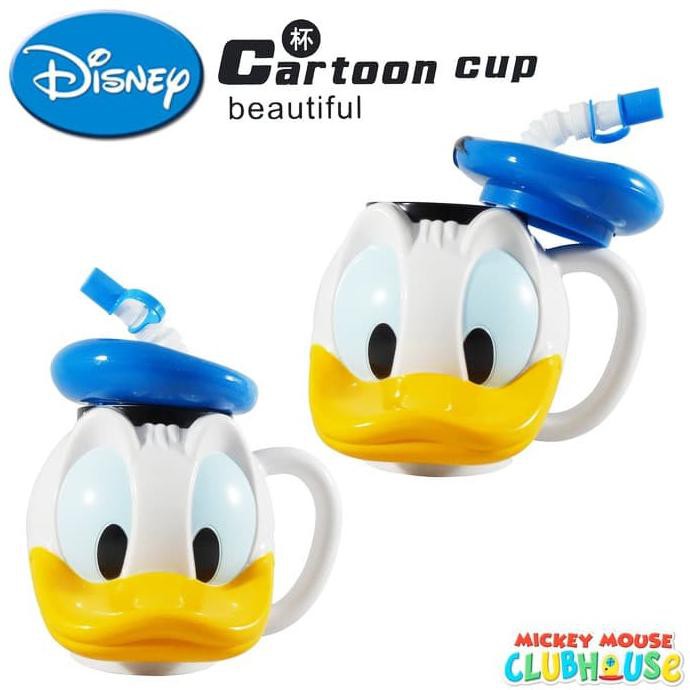 Promo  Terbaru  Gelas Karakter Donald Duck / Daisy Duck - Disney / Cangkir / Mug - Donald Duck
