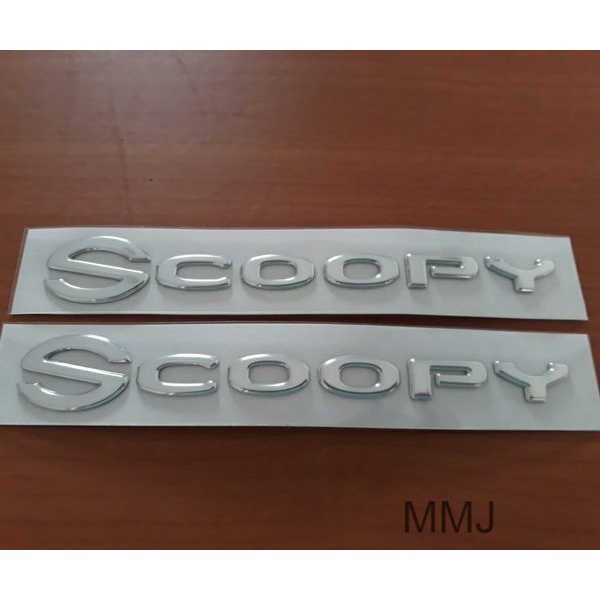 Sticker Emblem Logo Timbul Honda All New Scoopy Donat R12 2018 2019