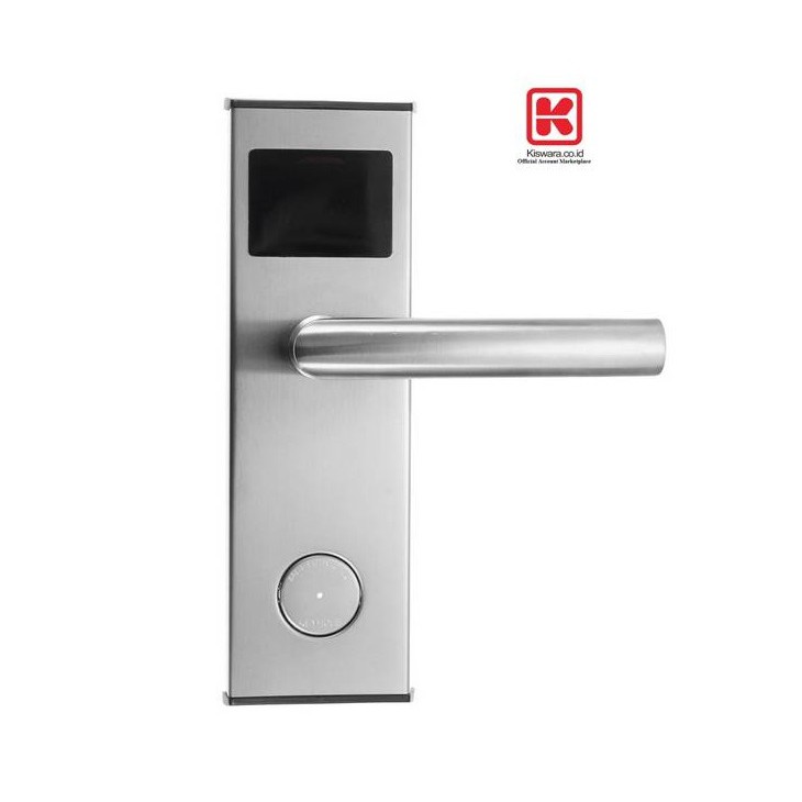 Door Lock With Card H1252 - SILVER [LEFT]