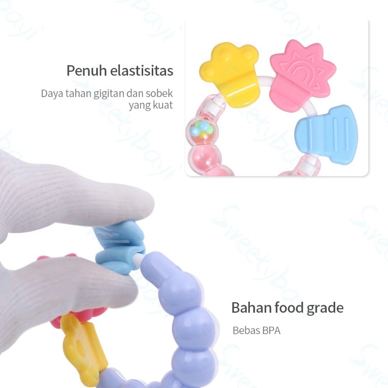 TEETHER BAYI BULAT KERINCING