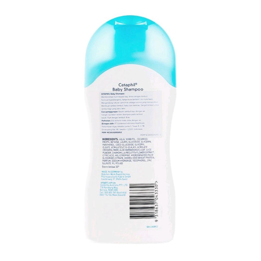 CETAPHIL BABY SHAMPOO 200ML / SHAMPOO BAYI