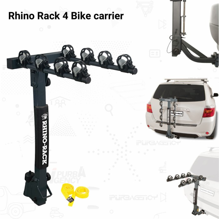Aksesoris Sepeda - Rak Sepeda Mobil Rhino Rack 4 Bike Carrier