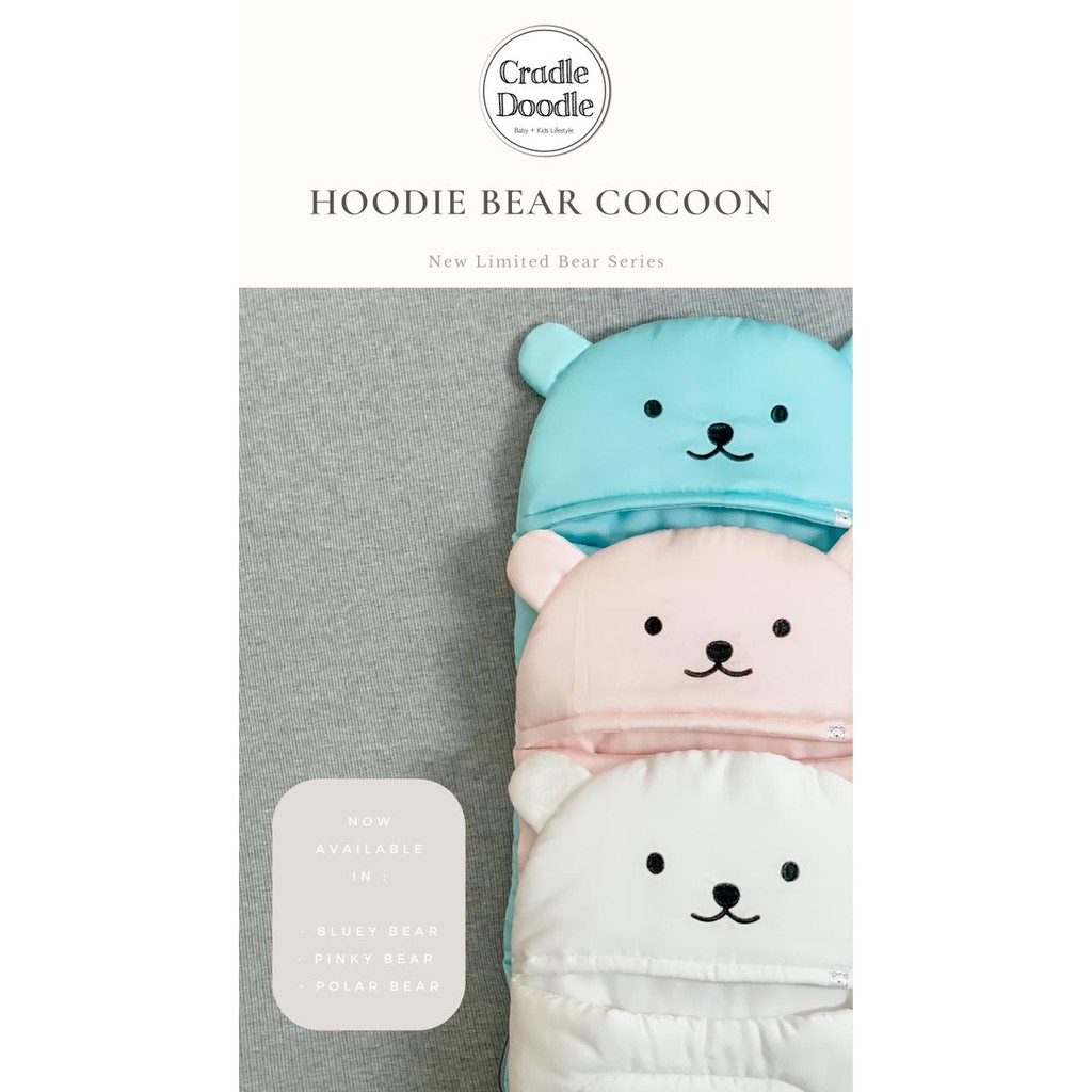 Cradle Doodle - Baby Cocoon POLAR BEAR