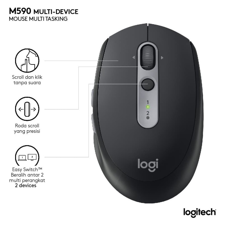 LOGITECH MOUSE WIRELESS M590 / MOUSE BLUETOOTH M 590 SILENT