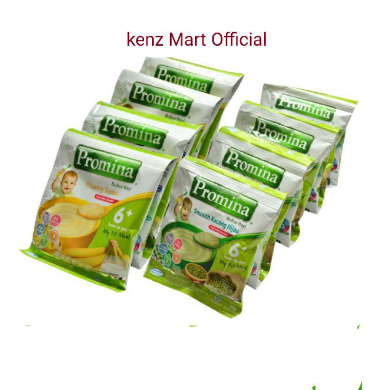 Promina Bubur 6+ Kemasan ( Renceng 8 x 20 gr) / 8+ kemasan (Renceng 5 x 25 gr )