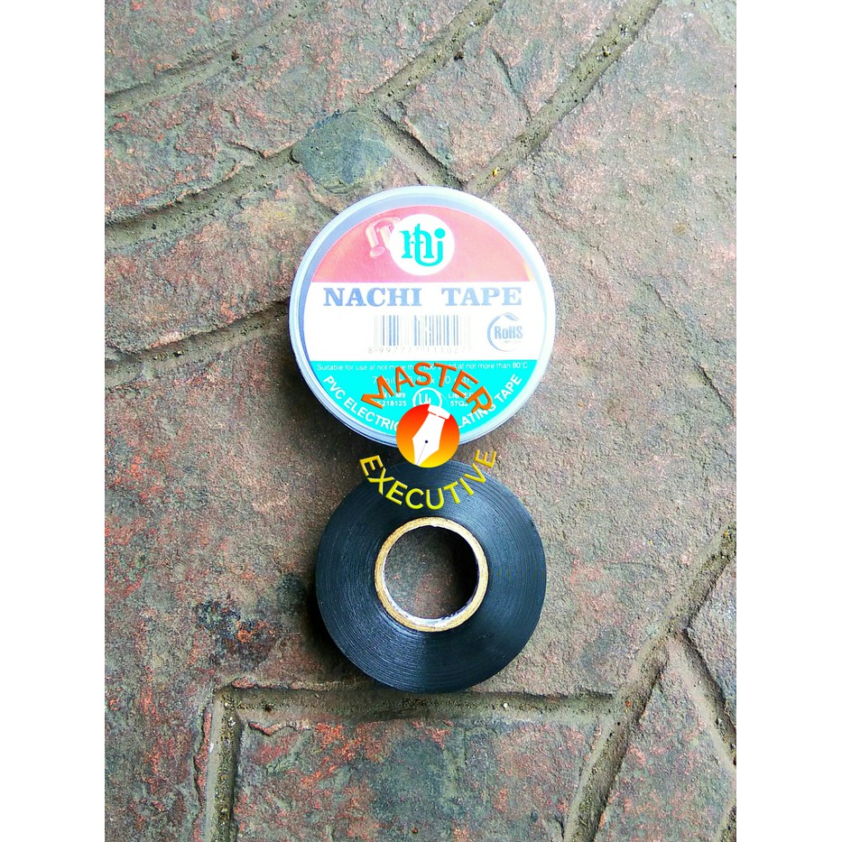 [Roll] Nachi PVC Electrical Insulating Tape / Solasi Kabel Listrik Hitam 3/4 Inch x 20 meter