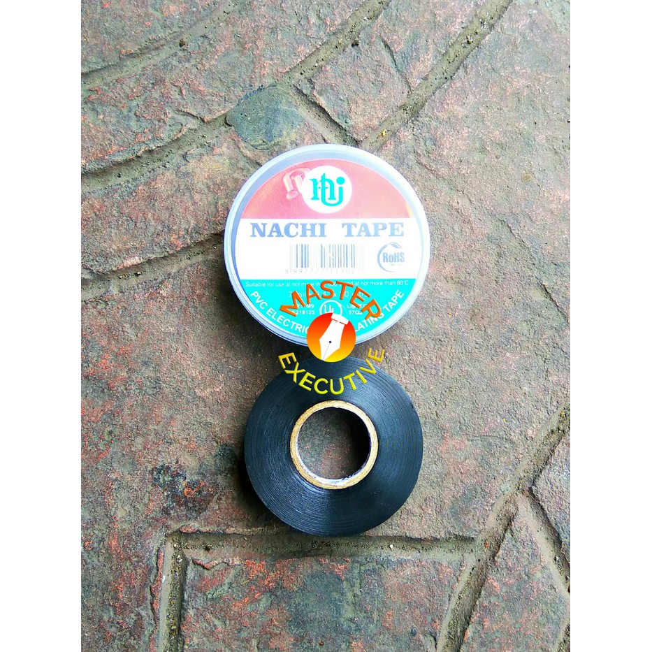 [Roll] Nachi PVC Electrical Insulating Tape / Solasi Kabel Listrik Hitam 3/4 Inch x 20 meter