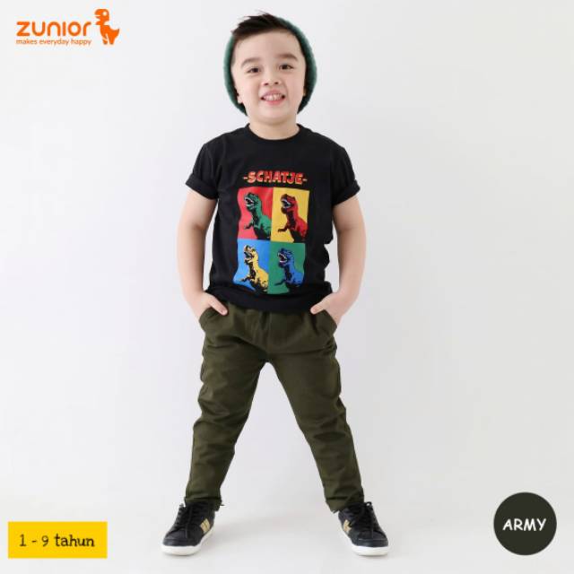 Chino Anak Premium Zunior Army 1-12 Tahun