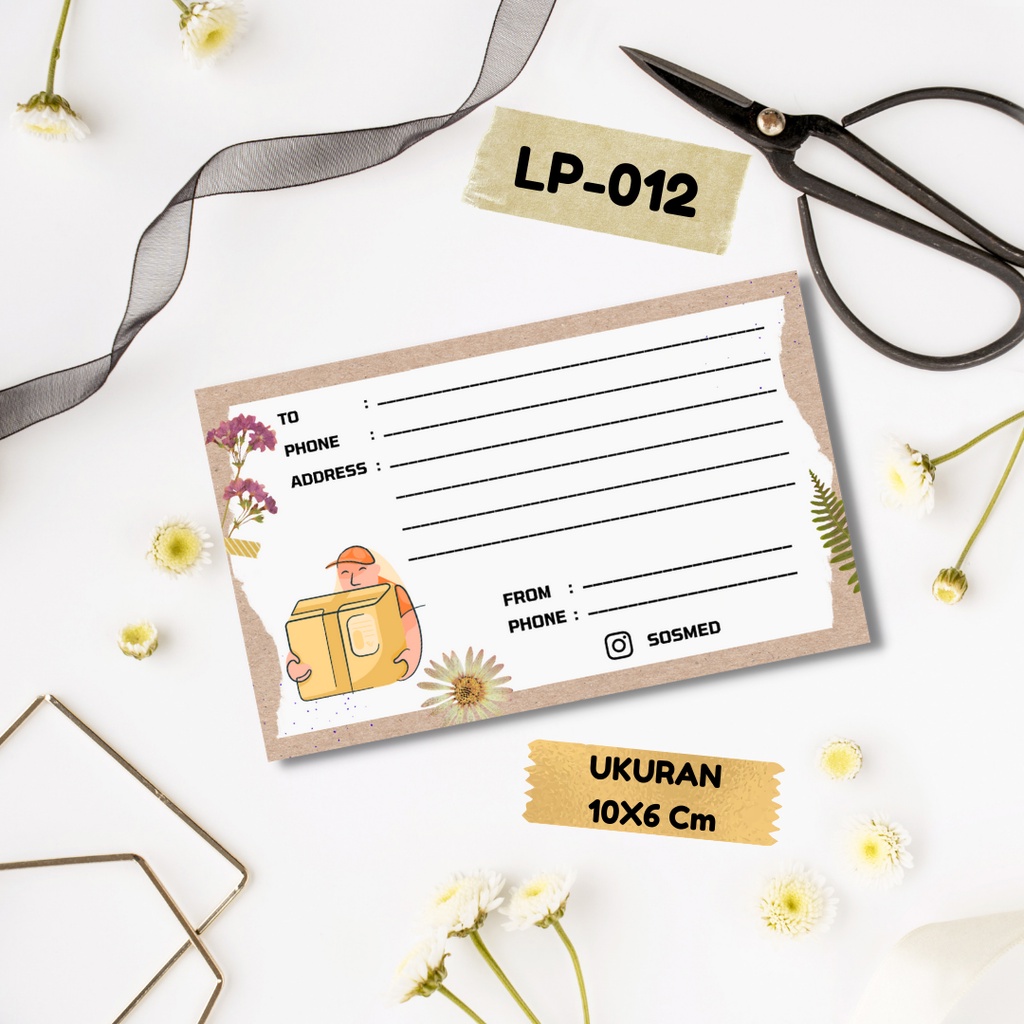 

STIKER LABEL PENGIRIMAN PAKET OLSHOP SIMPEL LUCU TERMURAH