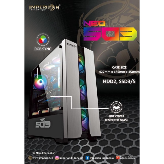 PAKET PC GAMING RAKITAN SIAP PAKAI/ CORE I5/MOTHERBOARD COLOURFULL/SSD DFG64651E