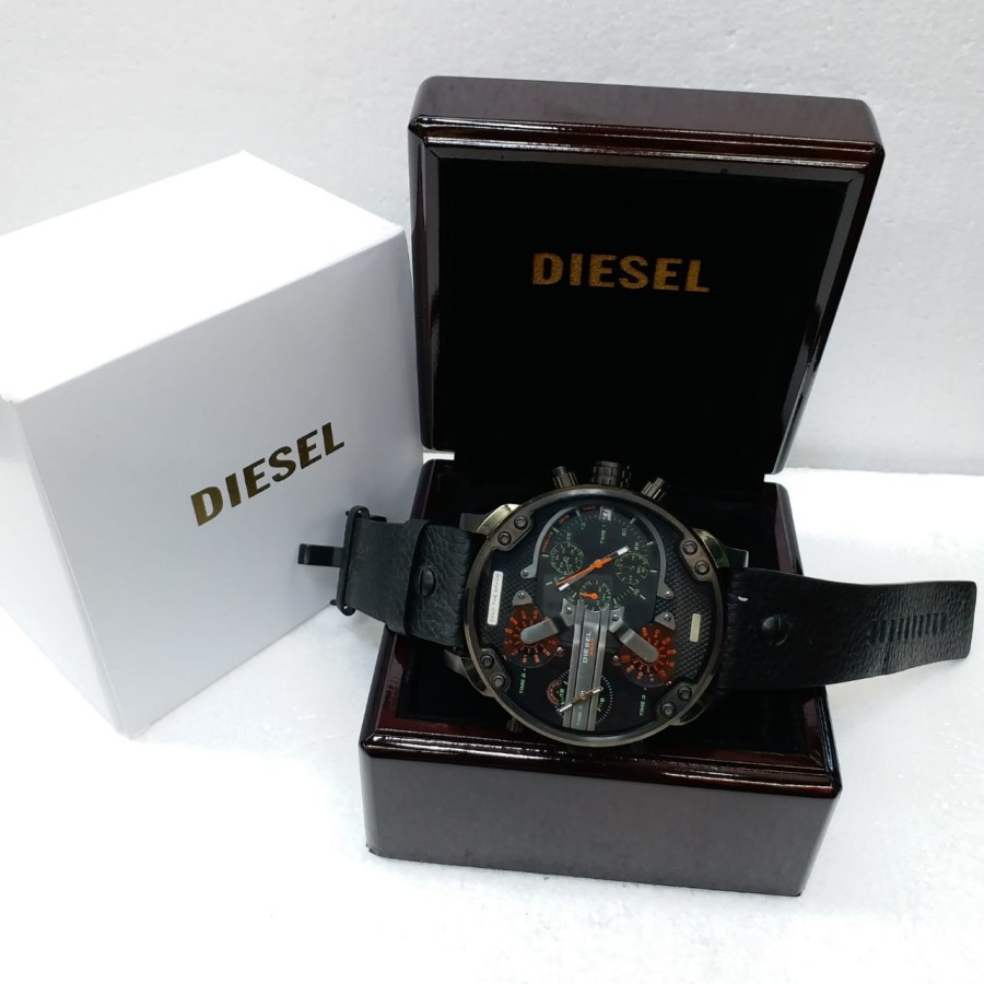 Big Sale Jam Tangan Diesel Four Time Leather Garansi 1th