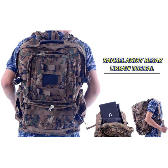 Tas Ransel Punggung Backpack Army Besar - Loreng Tactical Military