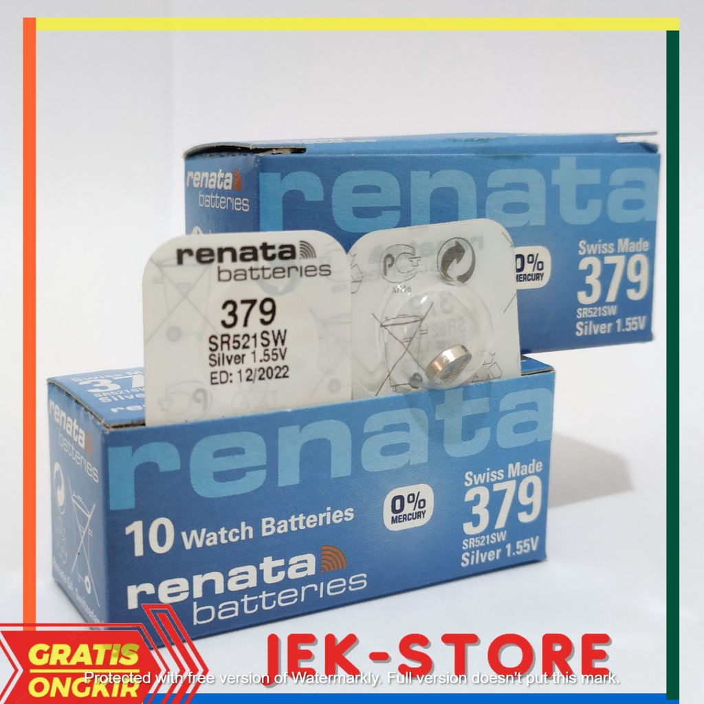 BATRE RENATA SR521SW SR521 SR 521 SW 379 BATTERY BATERAI ORIGINAL