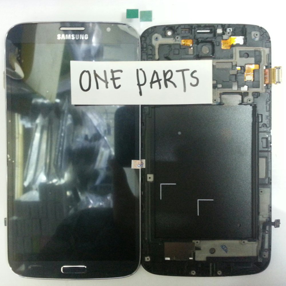 Unik LCD   TOUCHSCREEN SAMSUNG GALAXY MEGA 6 3 i9200 BLACK    FRAME Berkualitas