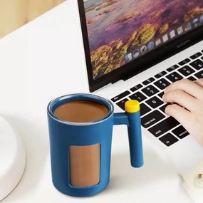 Gelas Pengaduk Otomatis Self Stirring Mug Cangkir Aduk Pengaduk Sendiri Kopi Teh Susu 141