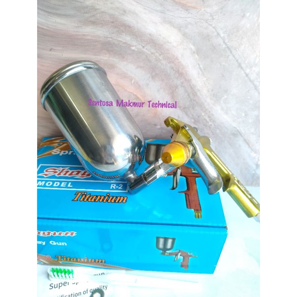 NRT PRO R2 Spray Gun Spraygun Semprot Angin Cat Tabung Atas 200 CC