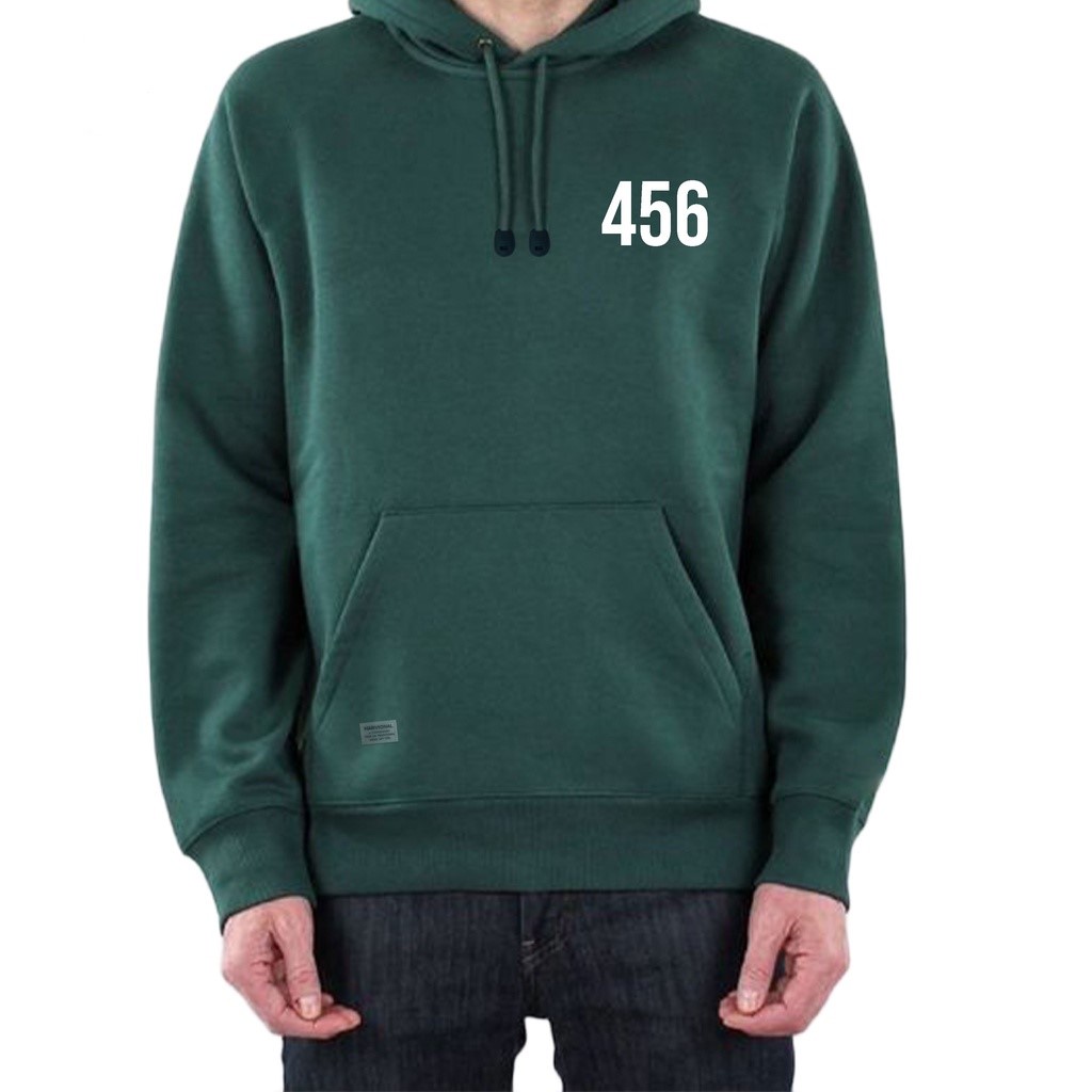 Sweater / Jaket Hoodie Jumper SQUID GAME Unisex - Fleece Premium (Bisa Custom Angka)