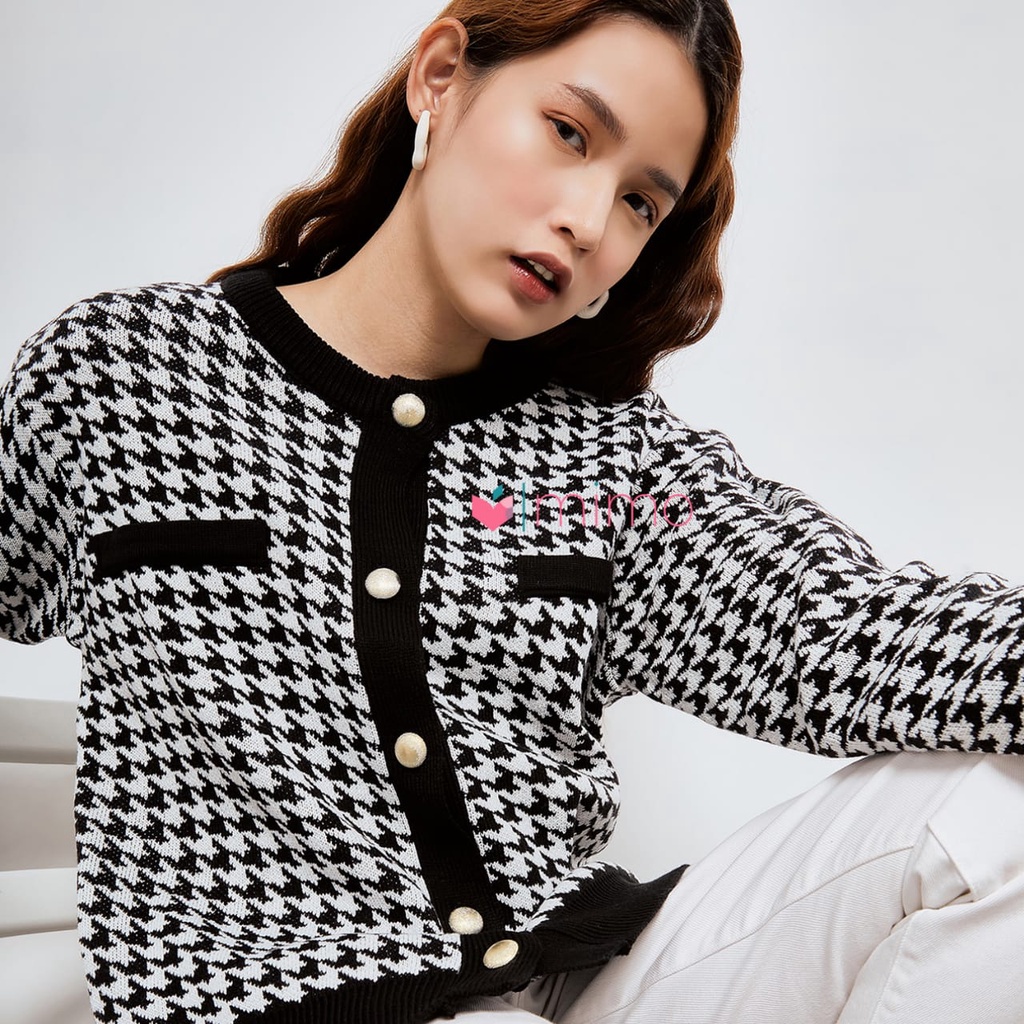 Mimo Houndstooth Sweater