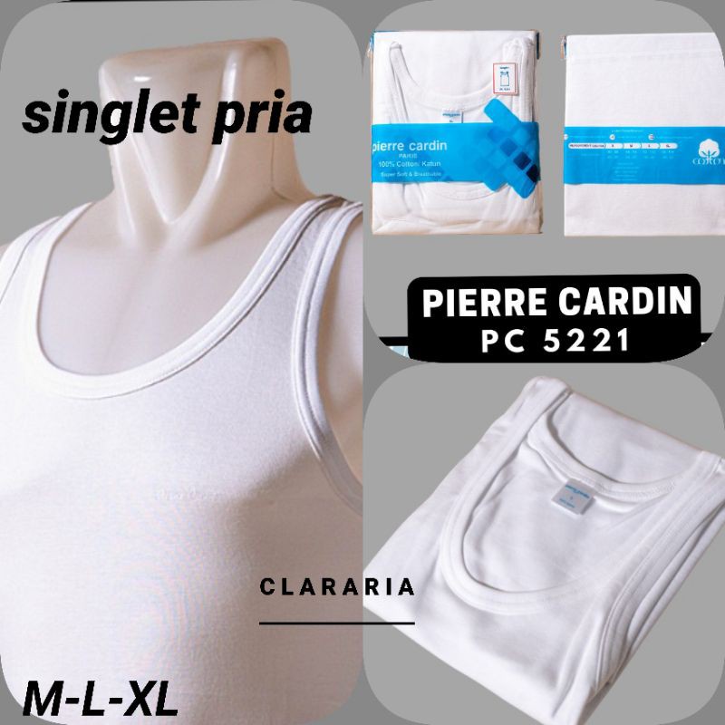 KAOS SINGLET PIERRE CARDIN 5221 - PUTIH