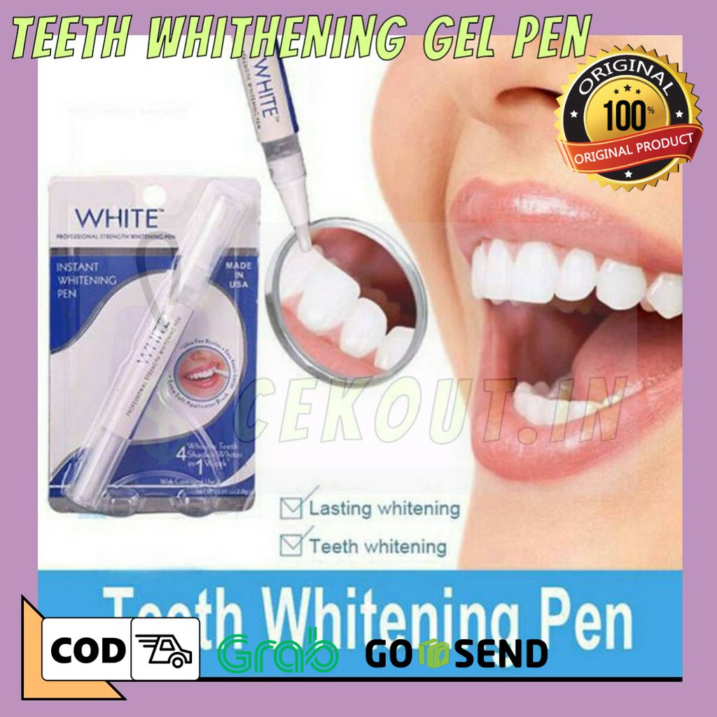 Pemutih gigi dazzling white instant teeth whitening gel pen