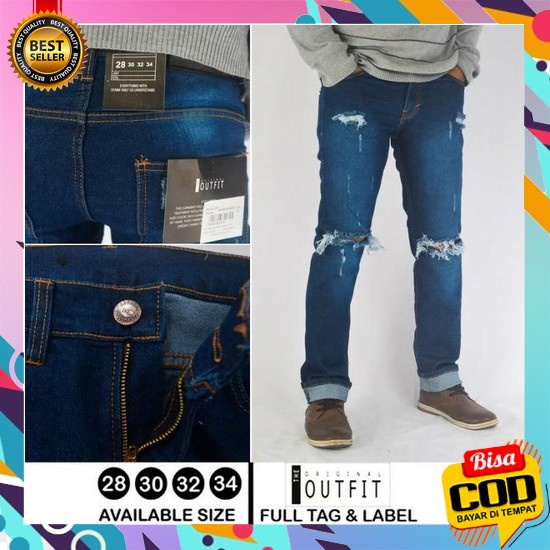 Celana Clana Panjang Jeans Jean Jins Jin Bahan Kain Denim Distro Pria Cowok Laki Laki Cowo Dewasa Pr