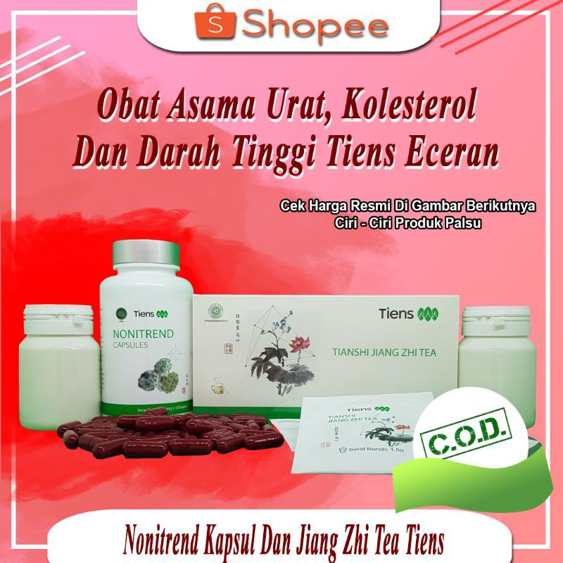 [BISA COD] PAKET OBAT HERBAL DARAH TINGGI, KOLESTEROL DAN ASAM URAT ORIGINAL TIENS