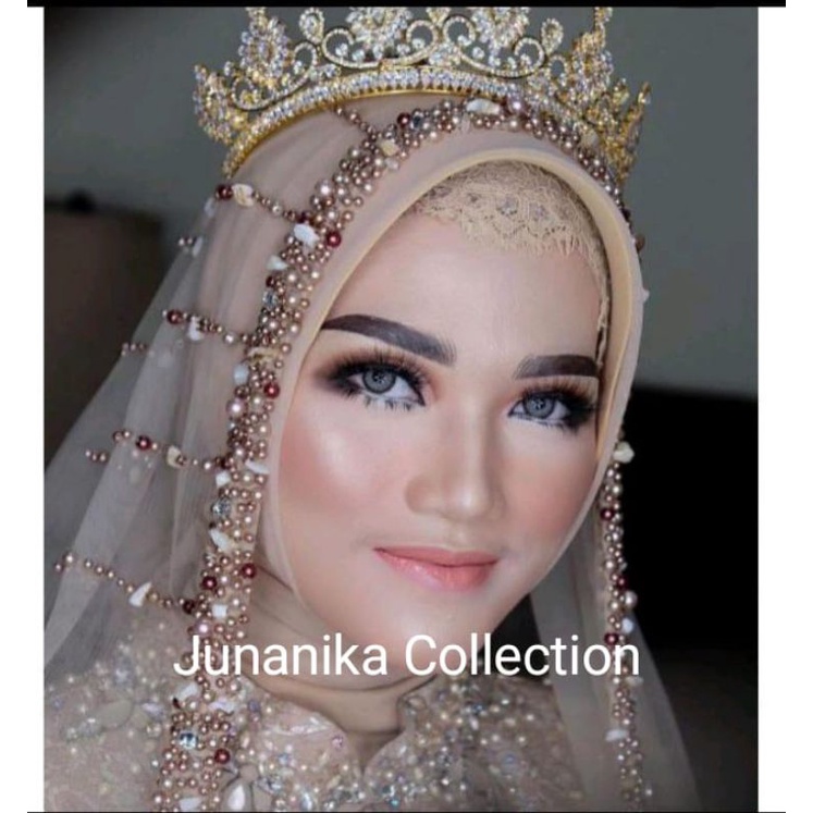 Slayer Mutiara Akar / Slayer Pengantin / Slayer mutiara Pengantin / Veil Mutiara  /Hijab Pesta