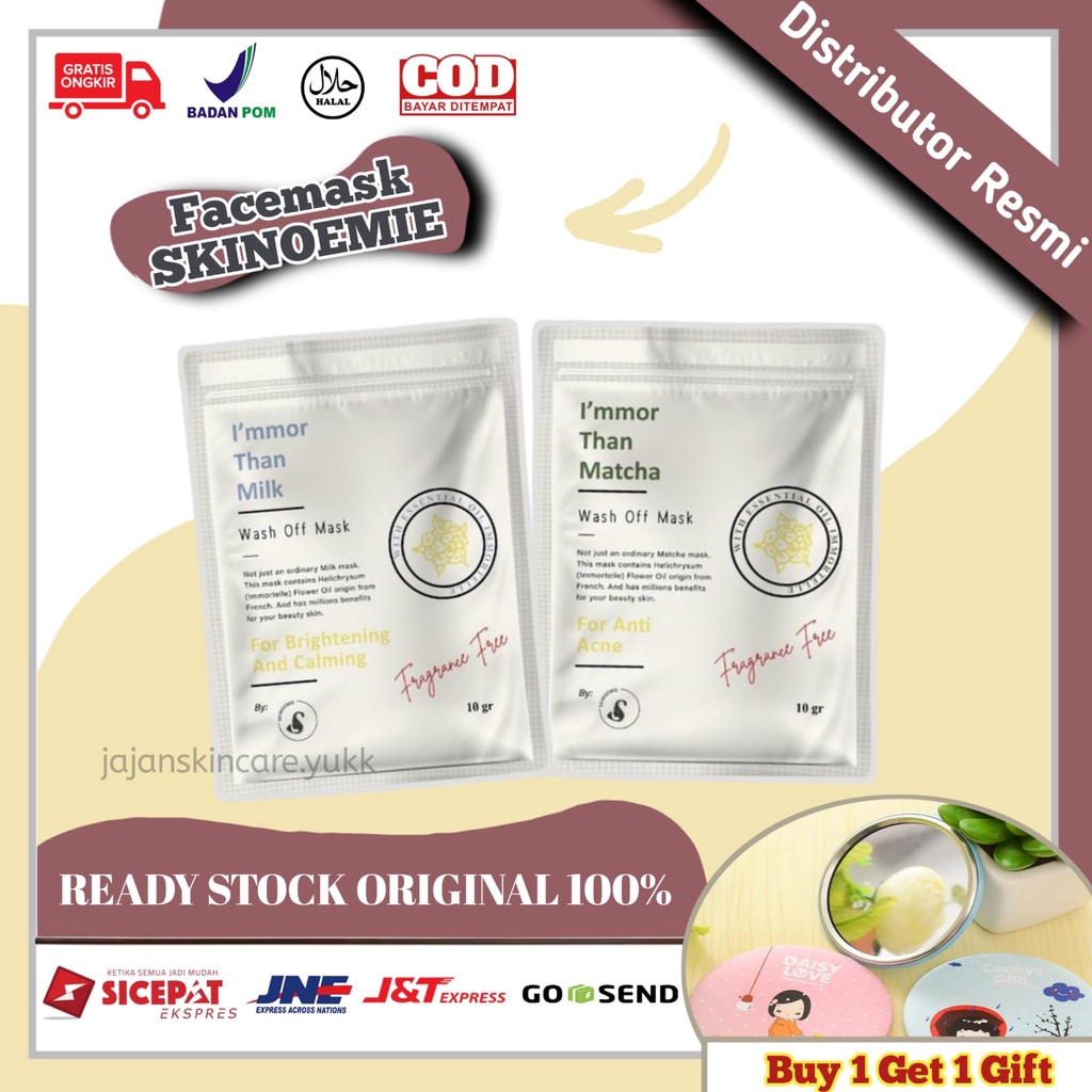 [DIST RESMI] SKINOEMIE MASKER IMMORTELLE HELICHRYSUM BUNGA ABADI