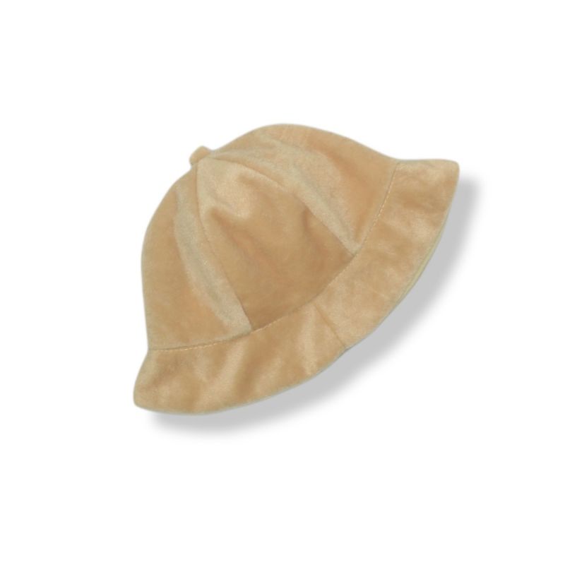 LUCA HAT - Topi Anak Bucket Bulu Lembut Halus Cewek Cowok Laki Perempuan Lucu Murah Polos-Cream