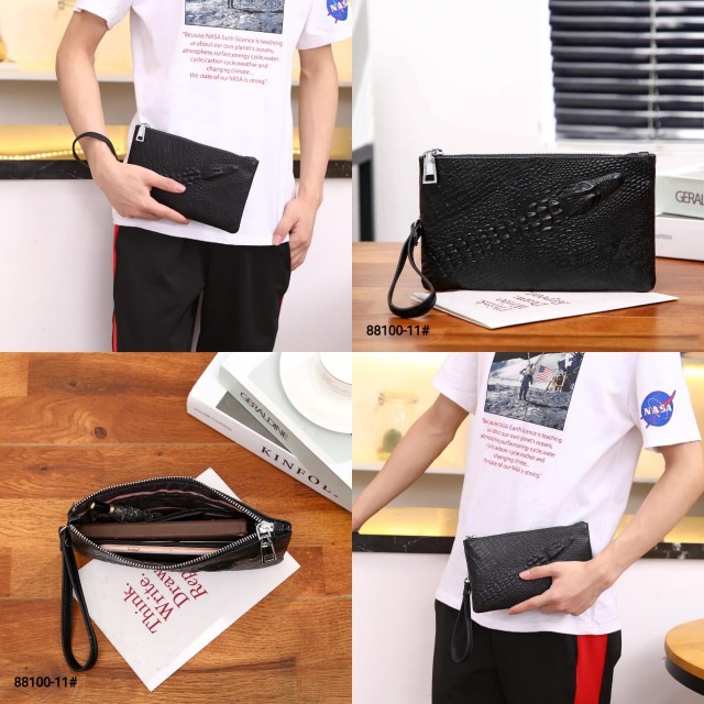 Tas Batam  Crocodile Leather Black Handbag 88100-11#