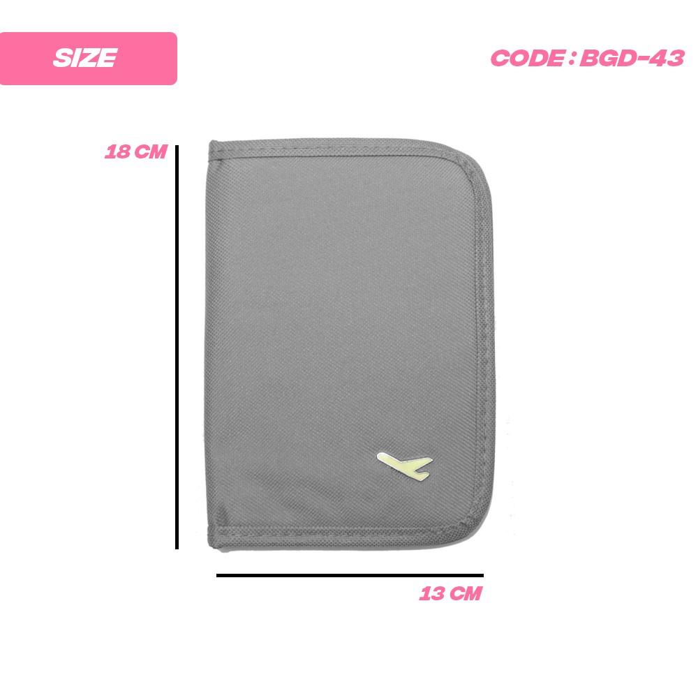 PASSPORT CASE DOMPET PASPORT PENDEK - BGD-43