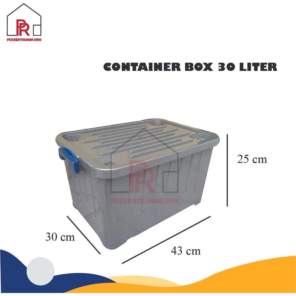 Jual Box Container Roda 30 And 45 Liter Box Plastik Besar Storage Box Organizer Shopee Indonesia 8406