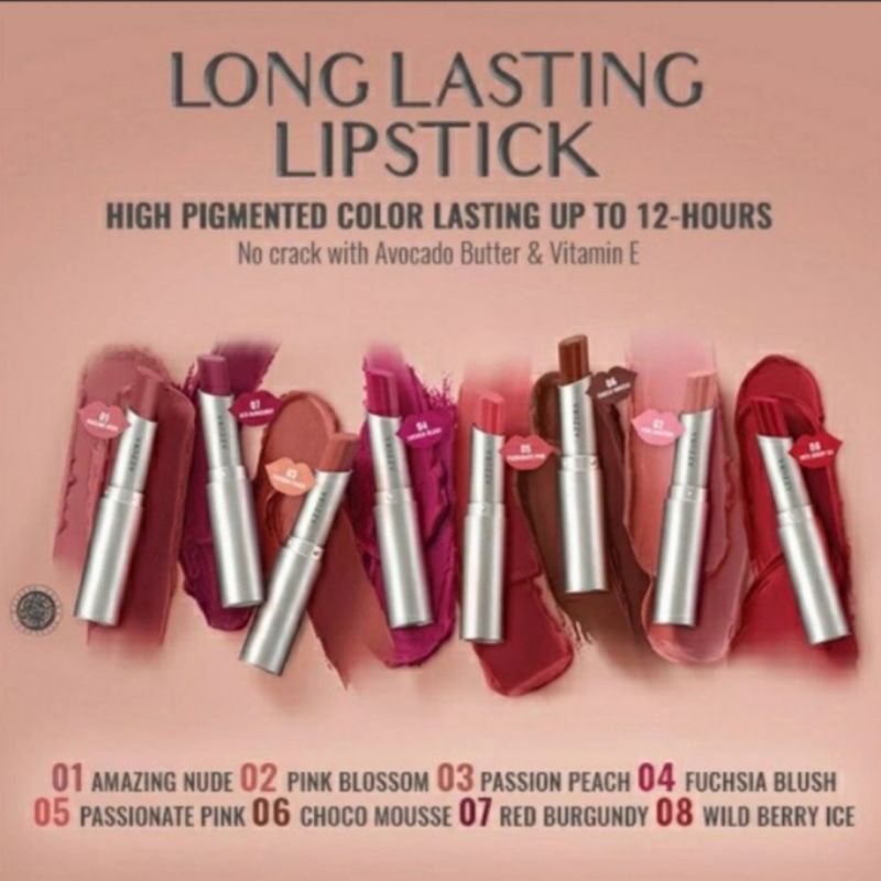 AZZURA longlasting lipstick / Lipstik tahan lama BPOM ORIGINAL
