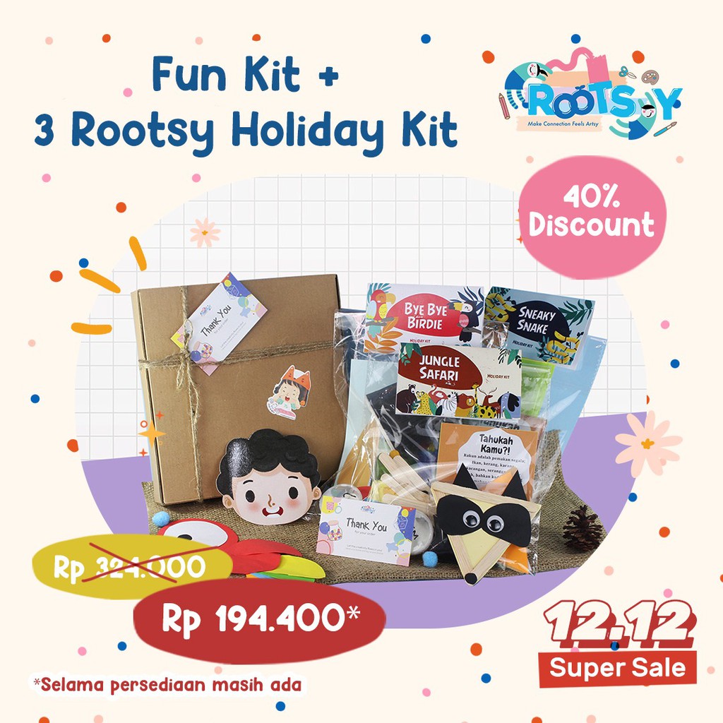 12.12 Super Deal Fun Kit + 3 Rootsy Holiday Kit