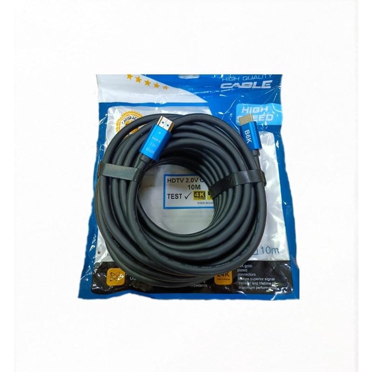 Kabel HDMI 10Meter Versi 2.0 Gold Plate