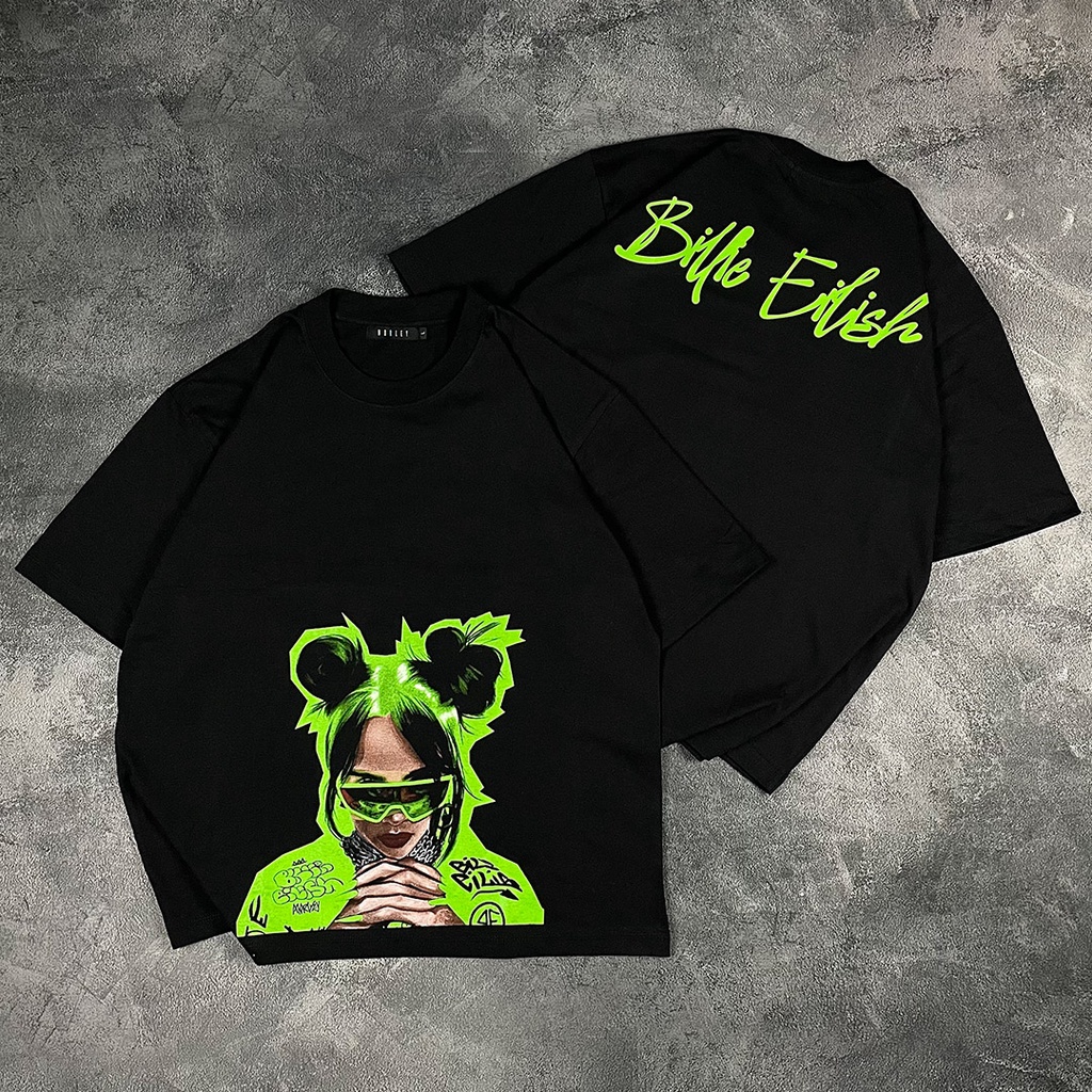 Oversize T - Shirt &quot; BILLIE EILISH HIJAU &quot;