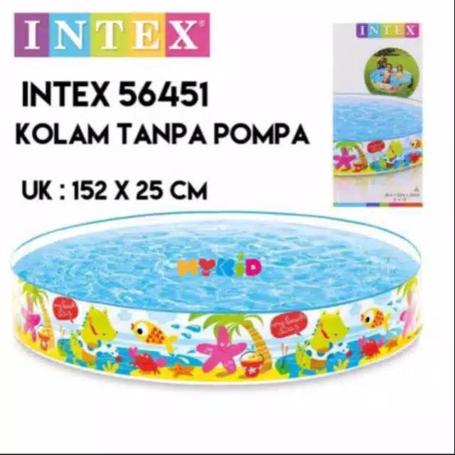 Kolam renang Intex 152 x 25 Tanpa di pompa