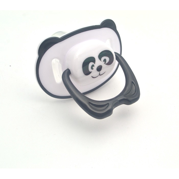 Dot Botol Susu Bayi Kepala Bulat Flat Motif Panda Lucu Dengan Ring Penarik