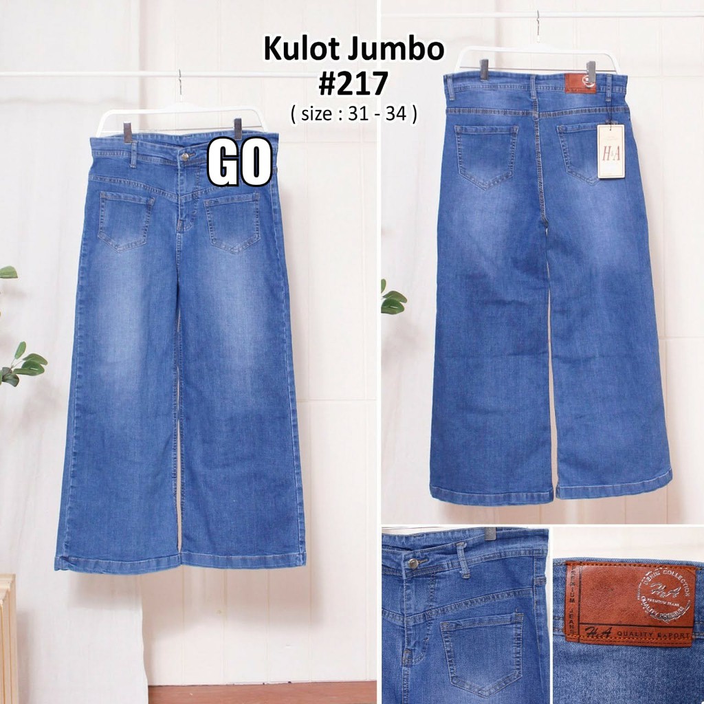 gof CELANA KULOT JEANS WANITA H.A JEANS RAWIS CEWEK