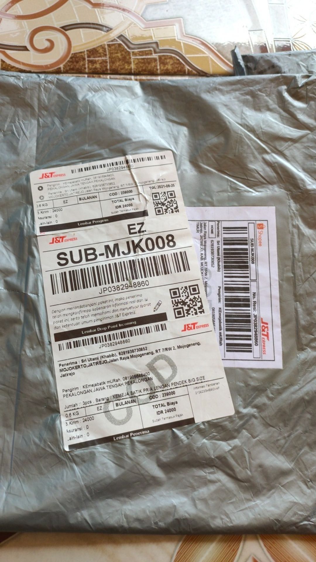 Kemeja Batik Pria Lengan Pendek Big Size Jumbo M.l.xl.xxl.3xl.4xl.5xl.6xl.7xl.8xl.9xl.10xl